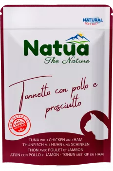 Natua Cat Thunfisch mit Huhn und Schinken 24x70 g