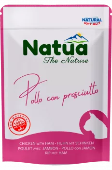 Natua Cat Hühnchen mit Schinken 24x70 g