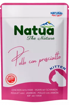 Natua Kitten Hühnchen mit Schinken 24x70 g