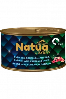 Natua Gelee Katzenfutter Hühnchen mit Lamm und Ente  24 x 85 g