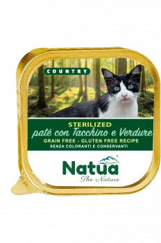 Natua Cat Country kastriert (sterilisiert)  Schinken 34 x 100 g