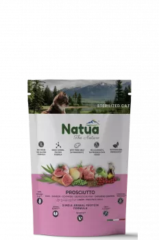Natua Trockenfutter Katze Kastriert Schinken  8 x 350g