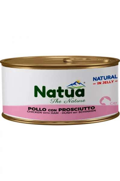 Natua Gelee Hühnchen mit Schinken 24x85 g