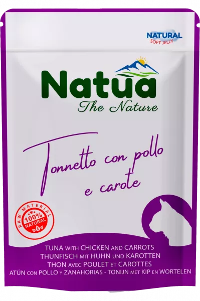 Natua Cat Thunfisch mit Huhn und Karotten 24x70 g