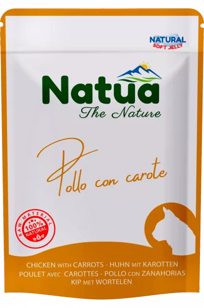 Natua Cat Hühnchen mit Karotten 24x70 g