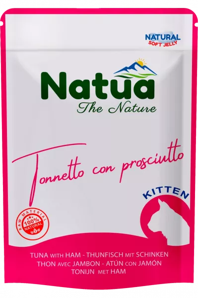 Natua Kitten Thunfisch mit Schinken 24x70 g