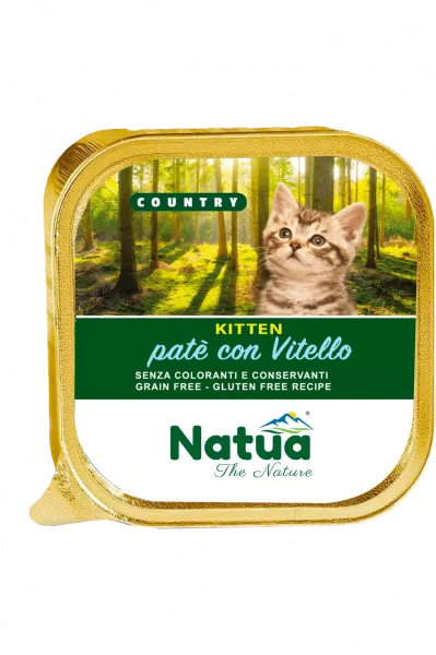 Natua Cat Country kastriert (sterilisiert) Kalb  34 x 100 g