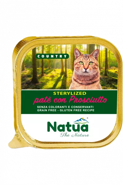 Natua Cat Country kastriert (sterilisiert) Rind  34 x 100 g