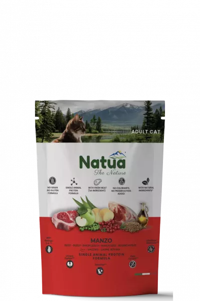 Natua Trockenfutter Katze (Adult) Rind  8 x 350g